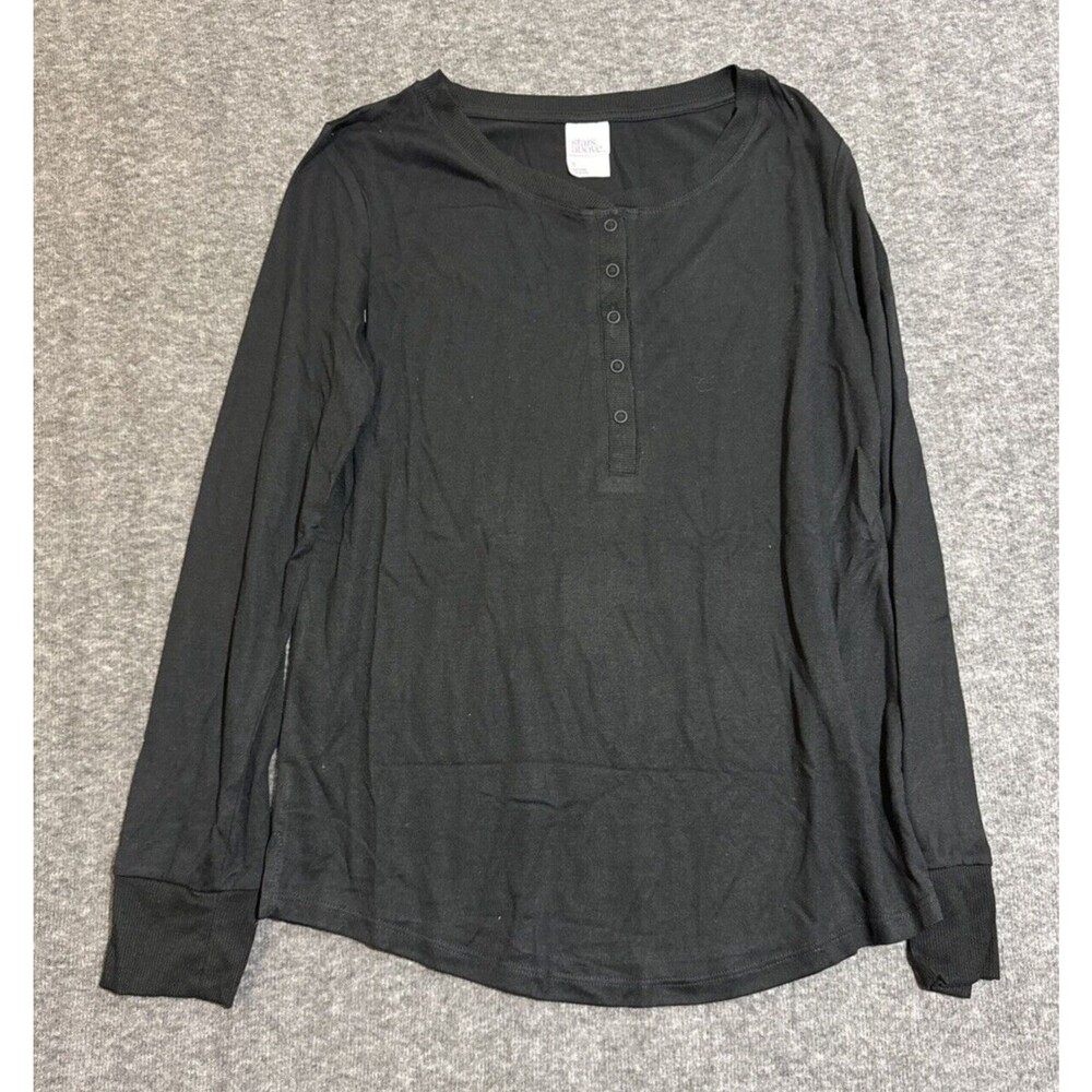 Stars Above Women's Sleepwear Blouse Long Sleeve Black Small